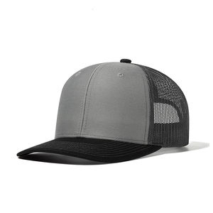 New Arrival Curved Brim Trucker Caps Outdoor Men's 6 Pane Mesh Baseball Cap Curved Brim Truck Hat - Product Image 2
