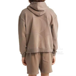 เสื้อฮู้ดและกางเกงขาสั้นลำลองสำหรับผู้ชายสไตล์ฤดูหนาวที่กำลังมาแรง - Product Image 3
