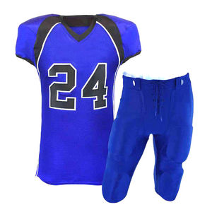 Vente en gros Ensemble de maillots de football américain personnalisés de qualité unique Maille Polyester Uniformes de football sublimés - Product Image 1