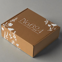 Boîte d'expédition en carton ondulé brun kraft 30 cm personnalisée biodégradable écologique imperméable en carton rigide sérigraphié éponge