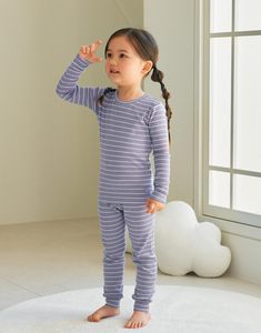 Conjunto de Pijamas para Bebé de 12 Meses a 8 Años, Unisex, de Canalé, Suave, de Spandex/Algodón, Informal, Ajustado, para Dormir Todos los Días - Product Image 2