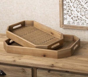 Compact Wooden Serving <b>Trays</b> with Smooth Edges and Lightweight Designs for Effortless Use During Indoor or Outdoor Events - Product Image 6