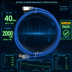 <span class=keywords><strong>Cable</strong></span> <span class=keywords><strong>Ethernet</strong></span> Cat8 Cat9 de 40 Gbps y 2000 MHz, <span class=keywords><strong>Cable</strong></span> de Conexión LAN SFTP con <span class=keywords><strong>Doble</strong></span> Blindaje, <span class=keywords><strong>Cable</strong></span> de Internet de Alta Velocidad de 7 Pies con Cobre Sólido de Calibre 24 AWG - Product Image 3