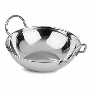 Utensilio de cocina Wok Kadai de hierro de 1 litro tradicional indio hecho a mano de calidad superior para cocinar y calentar alimentos - Product Image 1