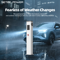 Chargeur vertical pour véhicules électriques de niveau 2, 11 kW, AC, résistant aux intempéries, type 1/type 2, station de recharge pour véhicules électriques