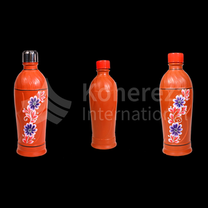 Bouteille d'eau artisanale écologique de 1L en argile alcaline pour les activités de plein air et les cadeaux avec méthode d'écoulement de paille - Product Image 2