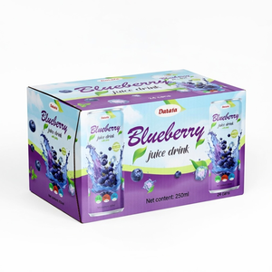Bebida de Zumo de Arándanos con Pulpa, Lata Delgada de 250ml, Marca Privada OEM ODM, Bebida de Frutas - Product Image 5