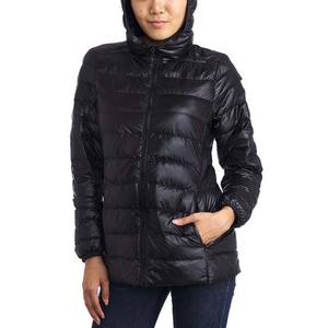 Women's Zipper Closure High Quality <b>Canvas</b> <b>Plain</b> Dyed Waterproof Windproof Breathable Quilted Winter Puffer Jacket OEM Pakistan - Product Image 2