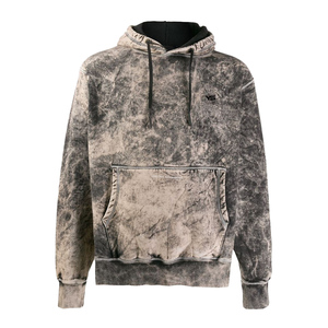 Ropa de calle de alta calidad Sudadera con capucha con cremallera Algodón Fleece Lavado ácido Logotipo personalizado Oversized Stone Wash Sudaderas con capucha desgastadas - Product Image 3