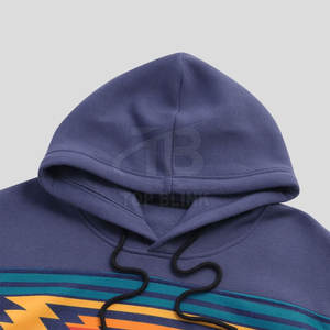 Sweats à capuche pour hommes en coton et polyester légers fabriqués en usine - Product Image 3