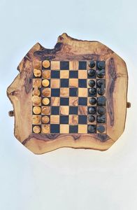 JEU D'ÉCHECS EN BOIS PERSONNALISÉ LIÉ JEU D'ÉCHECS DE GRANDE TAILLE Planche pliante Pièces d'échecs Jeu de société - Product Image 6