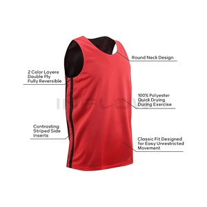 Camiseta de fútbol americano ligera personalizada para niños, jóvenes, adolescentes, de talla grande, chalecos transpirables Pinnies Scrimmage para práctica de equipo - Product Image 3