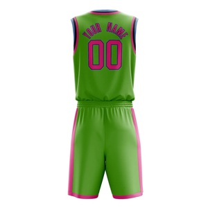 Kit de baloncesto sin mangas para hombre al por mayor 100% poliéster cuello en V sin mangas sublimado uniforme del equipo mejor para ropa deportiva - Product Image 4
