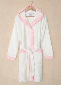 Albornoz personalizado 100% algodón Terry de secado rápido y bata comprimida Tejido estilo Dobby desechable - Product Image 2