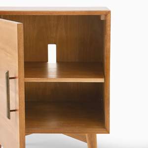 Diseño moderno de madera de cerezo, muebles de dormitorio sólidos puros, mesita de noche pequeña nórdica para el hogar para hoteles, apartamentos, directo de fábrica - Product Image 2