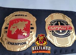 Ceinture de championnat du monde poids lourd de lutte TNA IMPACT, taille adulte, en zinc 2 mm 4 mm - Product Image 5