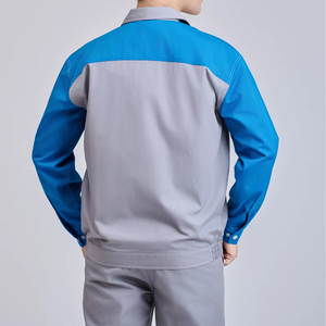 Ensemble de vêtements de travail haute visibilité pour homme FMF, manches longues, bleu ciel gris |   Confortable, respirant, anti-rides, résistant aux déchirures, lavable - Product Image 1