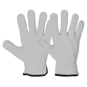 Heavy-Duty Goat Grain Leather <b>Driver</b> <b>Gloves</b> Adjustable Wristlet Anti-Slip CE Certified 11oz Thick Soft Comfortable Safety <b>Gloves</b> - Product Image 6