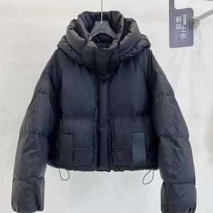 เสื้อแจ็กเก็ตผ้าฝ้ายบุนวมสำหรับผู้หญิง, เสื้อคลุมกันหิมะคอปกมีกระเป๋าโอเวอร์โค้ทอบอุ่นหนามีสไตล์หรูหราสำหรับฤดูหนาว - Product Image 4