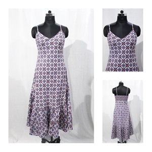 Vestidos de algodón de alta calidad para mujer dulce estampado elegante Mini mangas con volantes último Y2K transpirable ecológico lavable primavera - Product Image 5