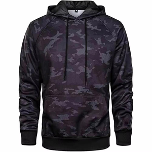 Sweat-shirts à capuche camouflage personnalisés OEM, coton chaud, sweat-shirt pour hommes et femmes, haute qualité, lourd, sweat-shirt d'hiver, sweat-shirt à capuche camouflage vierge - Product Image 1