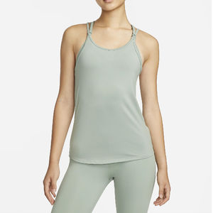 Camiseta sin mangas de entrenamiento para correr y gimnasio a la moda para mujer, camiseta sin mangas de algodón para gimnasio, camiseta sin mangas de punto acanalada para mujer - Product Image 1