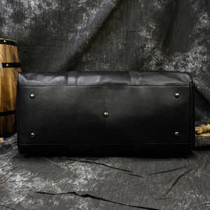 Custom Leather Weekender Duffle <b>Bag</b> for <b>Men</b> Sports Gym Tote Big Capacity Zipper Fashionable Letter Overnight <b>Travel</b> <b>Bag</b> - Product Image 6