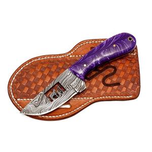 Ensemble de couteaux de Chef de Style japonais de haute qualité en acier damas forgé à la main avec manche en résine et couverture couteaux de cuisine - Product Image 2