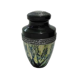 Urne funéraire en aluminium de conception de marbre rose et noir pour les cendres Urne en aluminium de souvenir classique moderne - Product Image 5