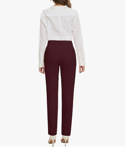 Pantalons de costume droits pour femmes, pantalons de travail décontractés, pantalons de costume avec poches, nouvelle arrivée, fabriqués au Bangladesh - Product Image 6