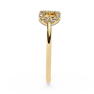 Bagues de luxe en or pur 18 carats, diamant rond naturel, magnifique bague infini, élégante, amour éternel, bijoux fins, cadeau d'anniversaire - Product Image 4