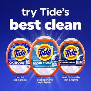 Cápsulas de Detergente para Ropa Tide Odor Defense + Oxi, Aroma Original, 45 Unidades, Eliminador Avanzado de Olores y Manchas - Product Image 2