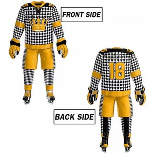 Uniforme de Hockey sobre Hielo para Adultos al Mejor Precio, Personalizable con Logotipo, Alta Calidad, 100% Algodón Poliéster de Secado Rápido - Product Image 2