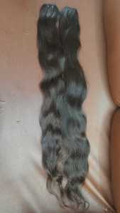 Extensions de cheveux indiens Remy de qualité supérieure, longues, couleur naturelle, 100 % cheveux d'un seul donneur, 100 % cuticules alignées, double trame cousue à la machine - Product Image 6