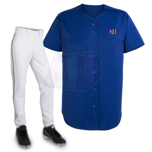 ชุดยูนิฟอร์มเบสบอลแบบสั่งทำพิเศษสำหรับผู้ชายไซส์ใหญ่ คุณภาพสูง ผลิตจากผ้าระบายอากาศ แห้งเร็ว พร้อมชื่อ เบอร์ และโลโก้ทีม - Product Image 2