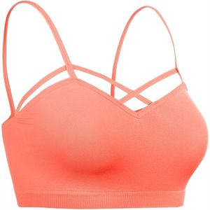 Sujetador deportivo hecho a medida para mujer, ropa de entrenamiento MOQ bajo con el mejor precio, sujetador de talla grande con patrón sólido - Product Image 4