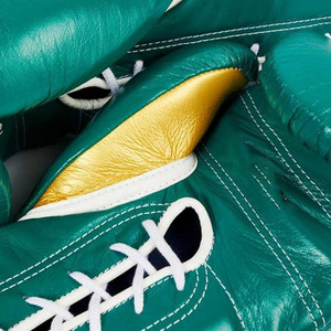 ถุงมือชกมวยหนังแท้คุณภาพสูง ออกแบบตามสั่ง OEM ระดับมืออาชีพ ปรับขนาดได้ พร้อมสายรัดข้อมือแบบกำหนดเอง - Product Image 6