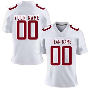 Camiseta de fútbol de malla de diseño personalizado de fábrica, camisetas de fútbol americano de alta calidad para hombres, uniforme de rugby - Product Image 3