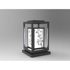 DNT.002.02 Lampe solaire LED de jardin haut de gamme 30W RGBW, corps en aluminium, blanc chaud, alimentation AC/DC/électrique, certifiée pour l'aménagement paysager - Product Image 2