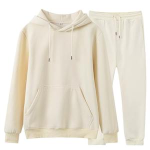 Ropa deportiva Conjunto de Sudadera con capucha de lana Chándal de lana de invierno Conjunto de sudadera con capucha y joggers informal Conjunto de pantalones de chándal y Sudadera con capucha unisex - Product Image 5