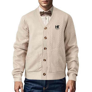 Veste en toile pour homme de qualité supérieure, col mandarin, logo sur le devant, écologique, respirante, légère, en coton - Product Image 1