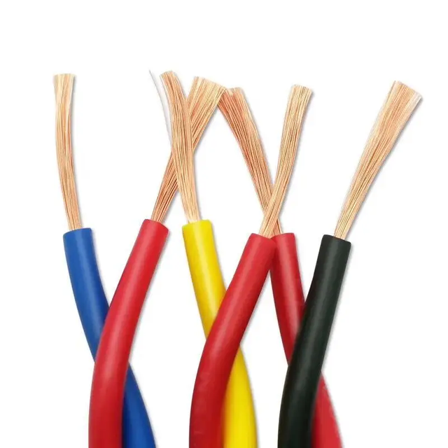 Twisted Pair Flexible Wire 1mm 1.5mm 2.5mm 4mm 6mm 10mm 300/500V Copper Electric Wires Cables Electrical