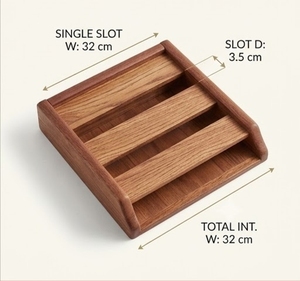 Wood Wall Mounted Storage <b>Rack</b> Minimalist Design Durable Back <b>Plate</b> Thickness 1.5cm - Product Image 3