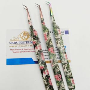 Meilleure pince à épiler durable en acier inoxydable à 45 degrés avec papier enduit d'une prise solide et d'une pointe pointue - Product Image 3