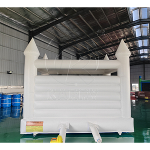 Castillo Inflable Comercial de PVC Blanco, Castillo de Brinco Personalizado, Brincolín para Fiestas al Aire Libre - Product Image 3