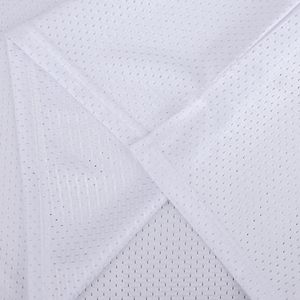 Camiseta Deportiva de Fútbol de Malla Blanca, Manga Corta, Ligera, de Poliéster, Ropa Deportiva - Product Image 6