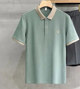 OEM de alta calidad de moda sin costuras Polo al por mayor bordado de impresión de manga corta de marca de negocios hombres y mujeres Polo - Product Image 3