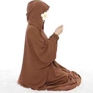 Abaya musulmane pour femmes, robe décontractée, sweat-shirt sport, abaya de style islamique modeste, de haute qualité, en gros, pour l'Aïd et le Ramadan à Dubaï - Product Image 6