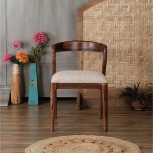 เก้าอี้ไม้เนื้อแข็งทรงโค้ง โทโลซา ผลิตด้วยมือ ดีไซน์ทันสมัย สวยงาม นั่งสบาย เหมาะสำหรับห้องรับประทานอาหาร ห้องนั่งเล่น บ้าน โรงแรม และวิลล่า - Product Image 4