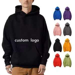 เสื้อมีฮู้ดโอเวอร์ไซส์สำหรับผู้ชายทรงหลวมแบบอินเทรนด์เนื้อผ้าเรียบมีสไตล์ดูดีมีสไตล์สำหรับการเดินทางชุดลำลองกลางแจ้ง OEM ODM - Product Image 6